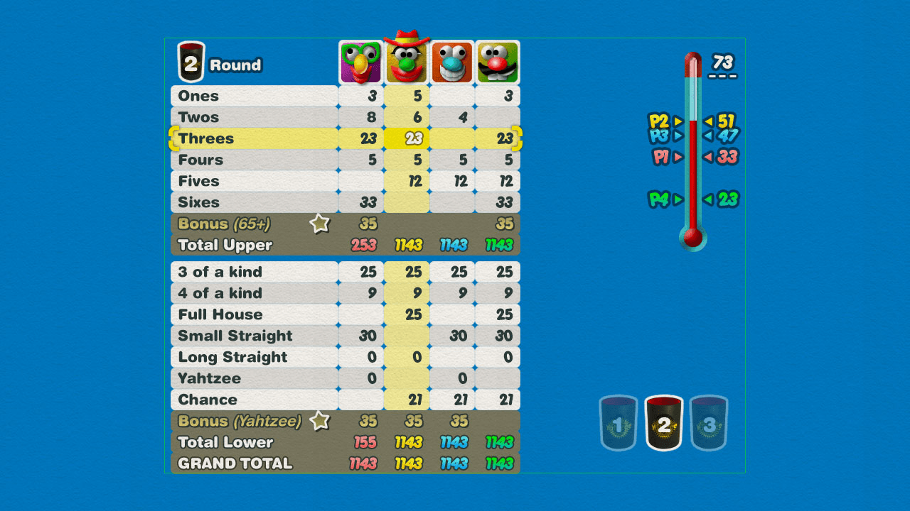 Fig. 7 . Yahtzee reverse mode