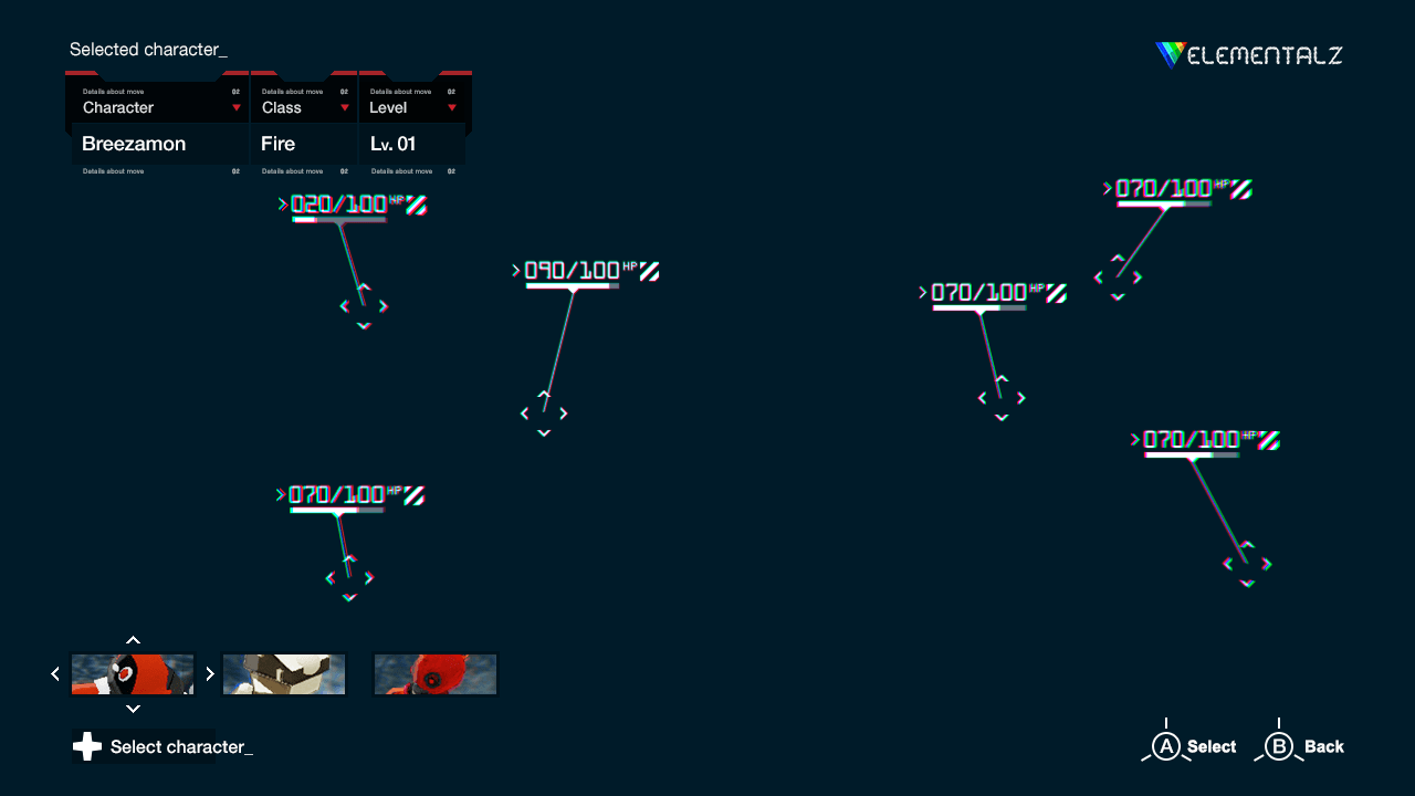 Fig. 3 . Character select